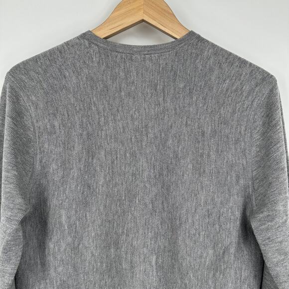 Lululemon Alpine Air Crew Neck Sweater Merino Wool Heathered Core Medium Grey - Picture 8 of 13